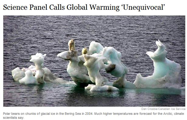 Drowning Polar Bears